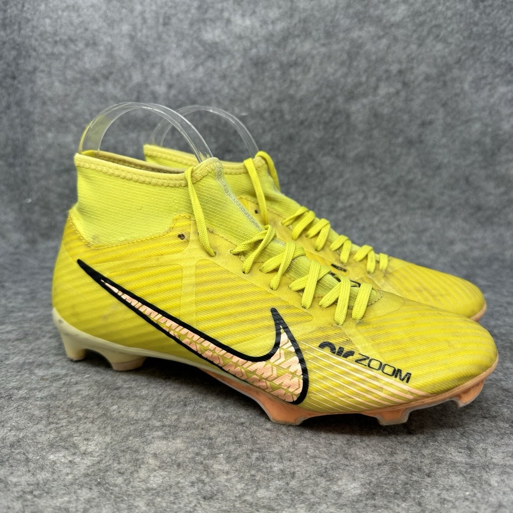 Nike Air Zoom Superfly 9 Academy FG Cleats Mens‎ Size 6 Yellow Strike DJ5625-780